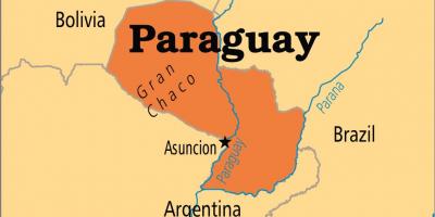 Die hoofstad van Paraguay kaart